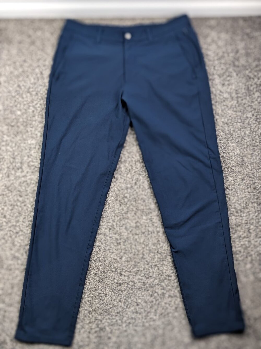2021 Lululemon Pants Commission Chino *Warpstreme Navy Blue 33x30 Slim Fit